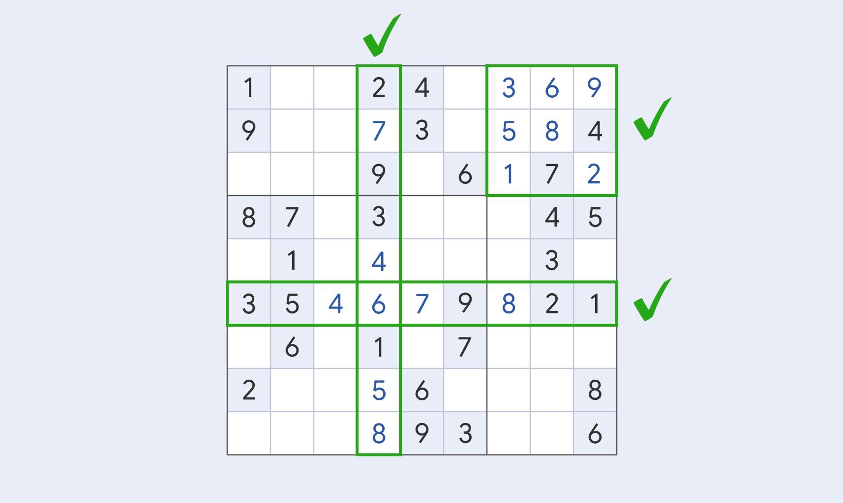 How to play Medium Sudoku step by step